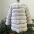 70CM 4in1 New Fast Shipping New Fashion Women Fashion Real Natural Fox Fur Long Coat Jacket for Winter Warm Over Coat